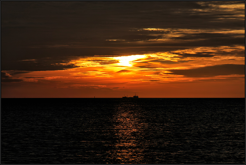 Auf der Insel Borkum in der Nordsee