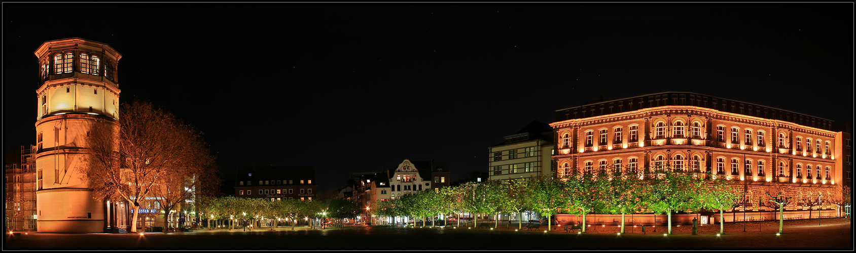 Düsseldorf - Burgplatz in the Old Town (Panorama)