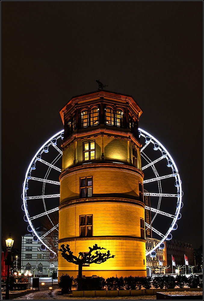 Riesenrad Düsseldorf "Wheel of Vision" Burgplatz 