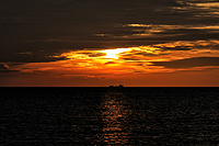 Auf der Insel Borkum in der Nordsee