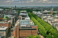 Bankenviertel und Königsallee in Düsseldorf